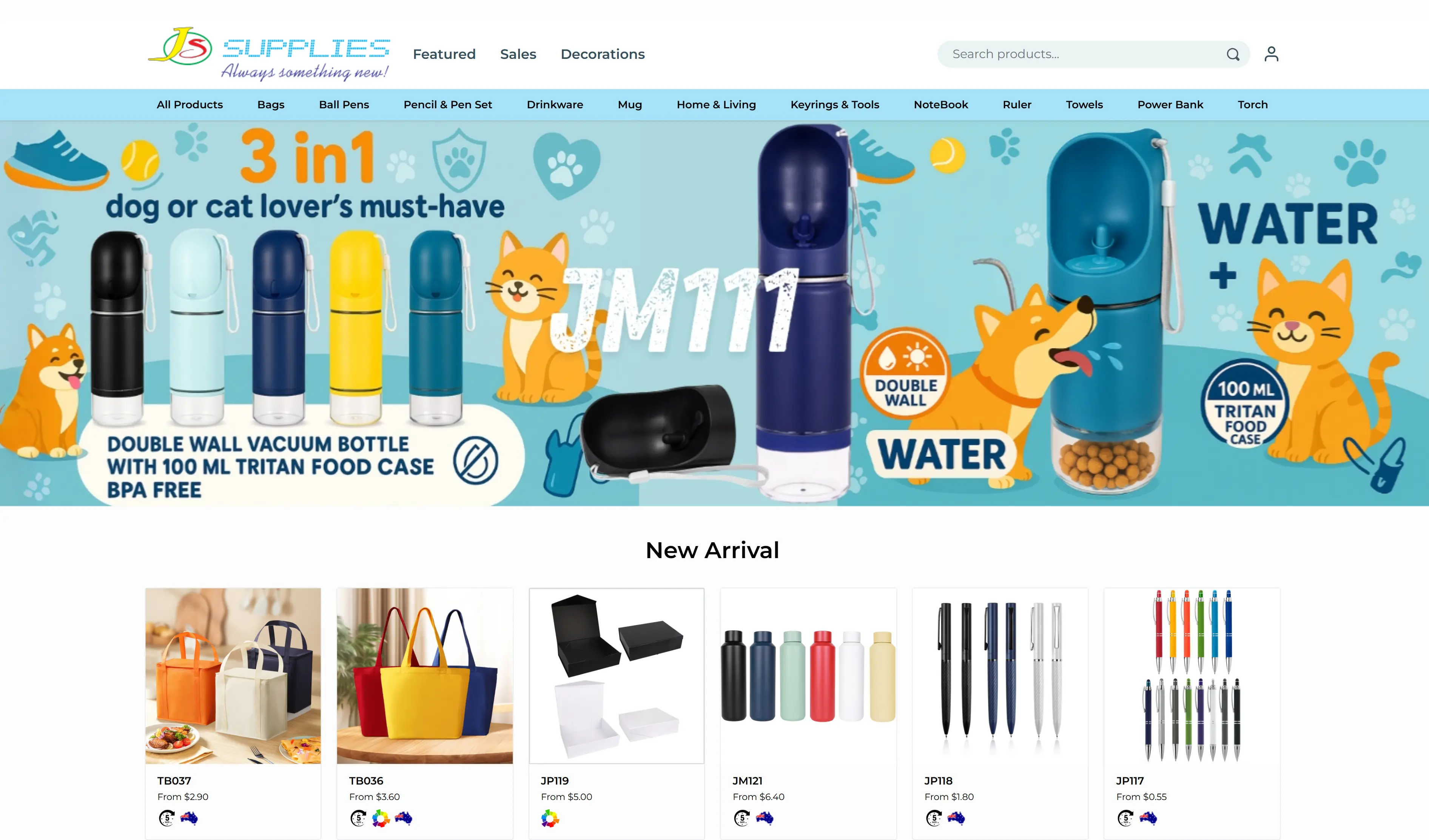 JS Supplies Banner Image